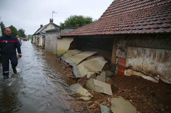 Inondations dans le sud de l'Eure en juin 2018