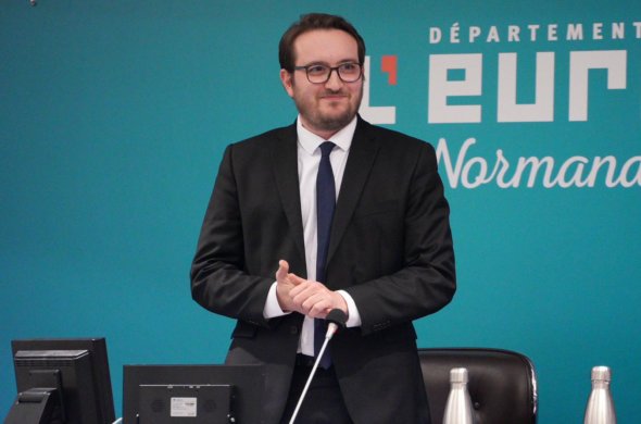 Election du nouveau président du Département de l'Eure, Alexandre Rassaërt, le 16 décembre 2022