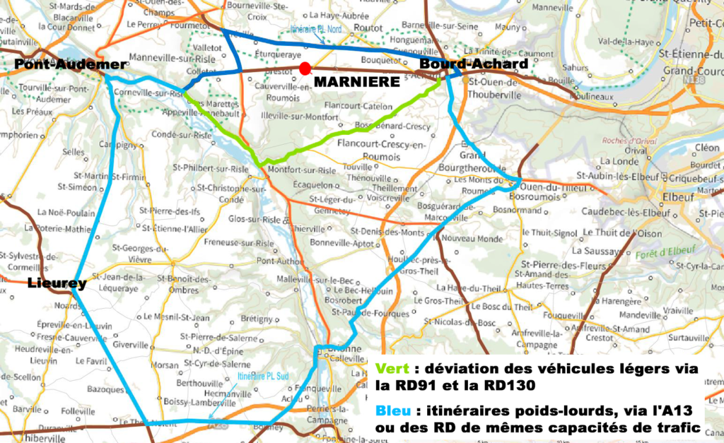 plan pour dévier Eturqueraye