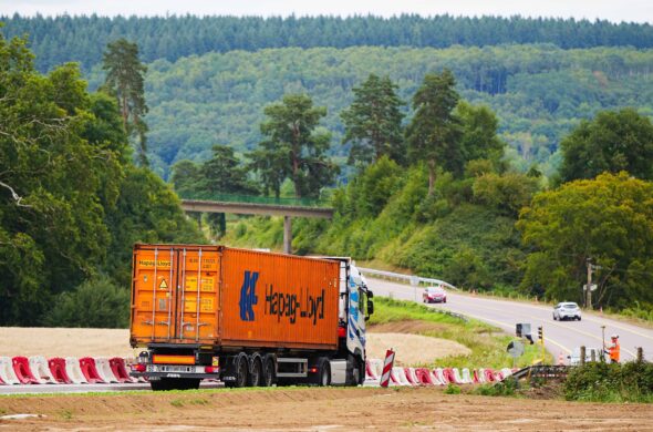 Travaux de sécurisation sur la route départementale 613 à Nassandre sur risle