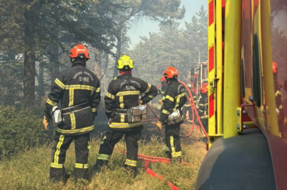 Sapeurs-pompiers du Sdis 27 en action dans les Landes