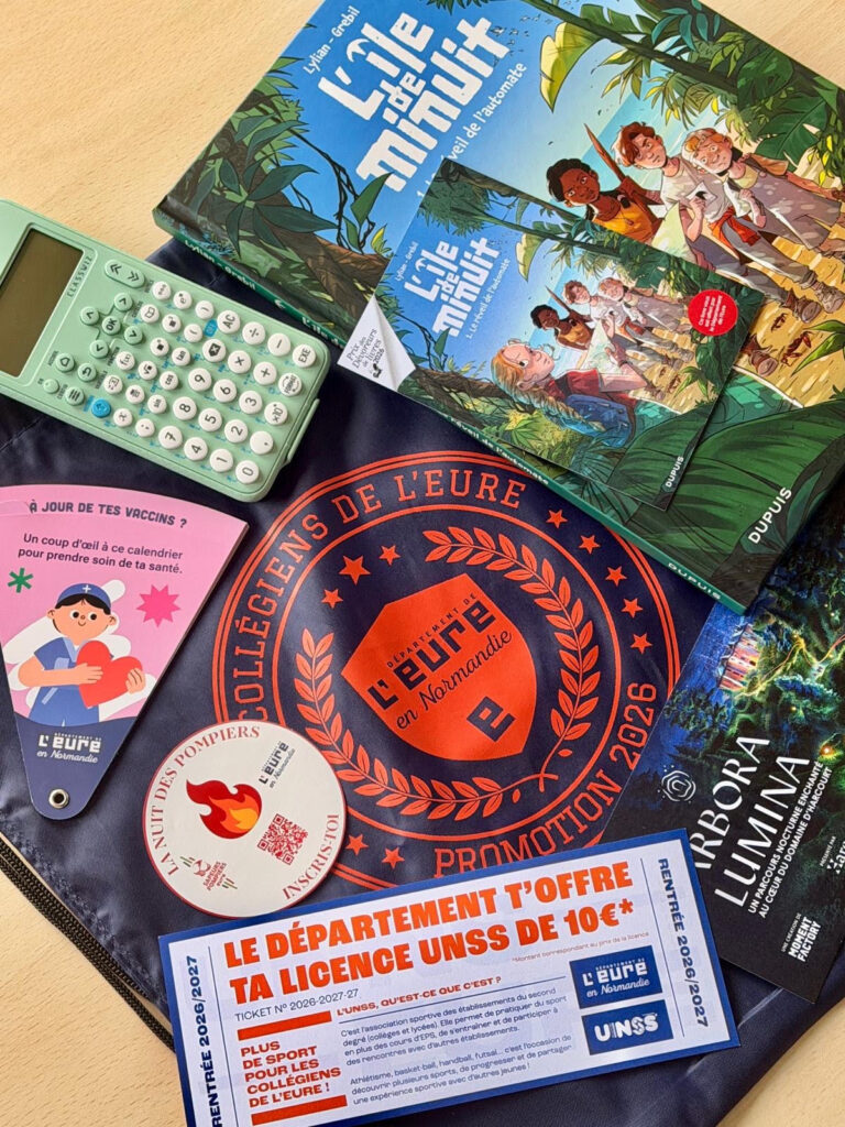 différents accessoires composant le pack